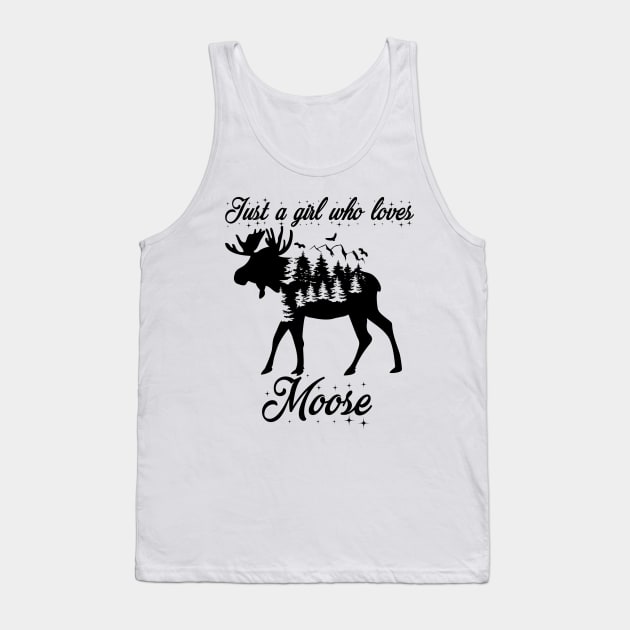 Just A Teacher Who Loves Moose Tank Top by Yourfavshop600